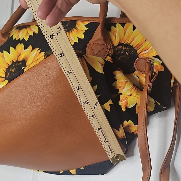 Sunflower Print Tote Bag - Picture 9 of 9